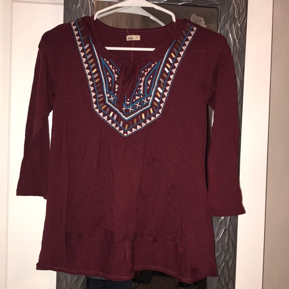 Maroon shirt